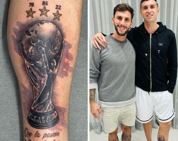 El impresionante tatuaje de la Copa del Mundo que se hizo Dibu Martínez