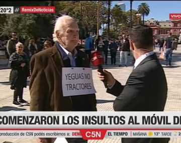 Cobarde ataque al móvil de C5N