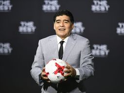 Maradona, durante la gala de los premios The Best Maradona, durante la gala de los premios The Best