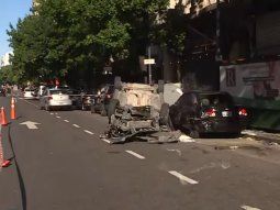 impresionante choque y vuelco en balvanera: el responsable del accidente se dio a la fuga impresionante choque y vuelco en balvanera: el responsable del accidente se dio a la fuga