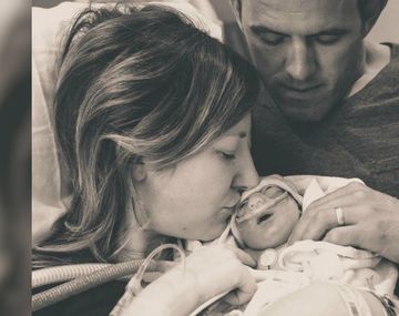 La pareja despidió a Annie con amor