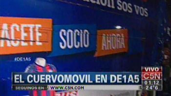el cuervomovil visito c5n y la noche se volvio azulgrana el cuervomovil visito c5n y la noche se volvio azulgrana