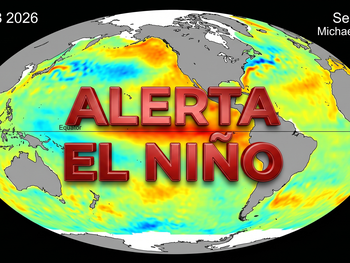 Alerta total por El Niño: la NASA detectó una inmensa masa de agua cálida rumbo a Sudamérica