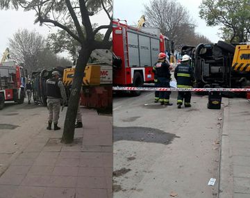 Accidente entre un camión y una grúa en Puerto Madero: hay al menos un muerto