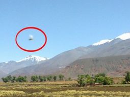 La imagen del ovni. Foto gentileza: El Tribuno de Salta