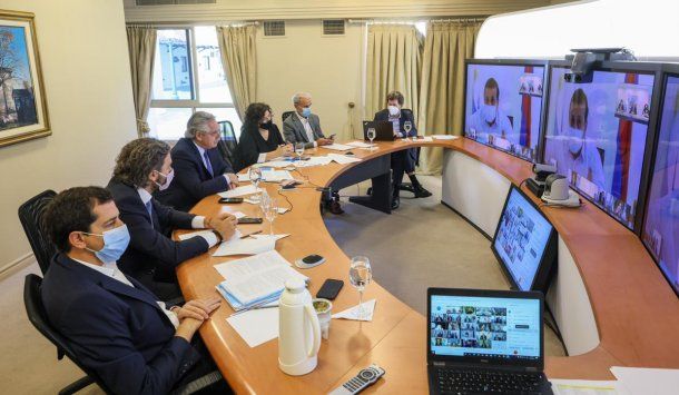 Coronavirus: el Presidente encabeza por videoconferencia la reunión con los gobernadores y el jefe de Gobierno de la Ciudad