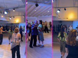 sorpresa total: emilia mernes aparecio en una clase de mati napp y se sumo a bailar bota sorpresa total: emilia mernes aparecio en una clase de mati napp y se sumo a bailar bota