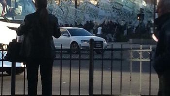 camioneros realizaron una marcha y colapso el centro camioneros realizaron una marcha y colapso el centro