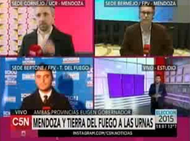 #Elección2015: amplia cobertura de C5N en Mendoza y Tierra del Fuego