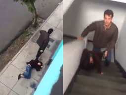 VIDEO: Brutal agresión de un hombre a su pareja en plena calle