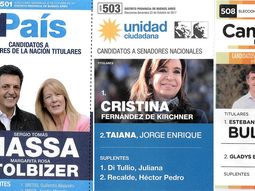 Éstas son las boletas para las elecciones legislativas