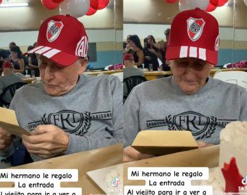 Le regalan una entrada para ir al Monumental por primera vez y su reacción se viralizó