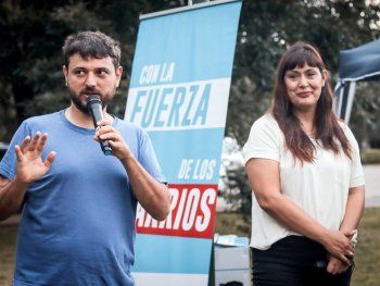 Juan Grabois y Fernanda Miño