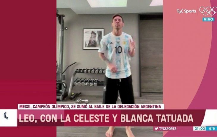 El video de Messi bailando para apoyar a los atletas que es furor en las redes