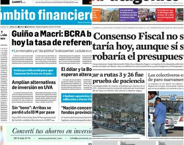 Tapas de diarios del martes 9 de enero de 2018