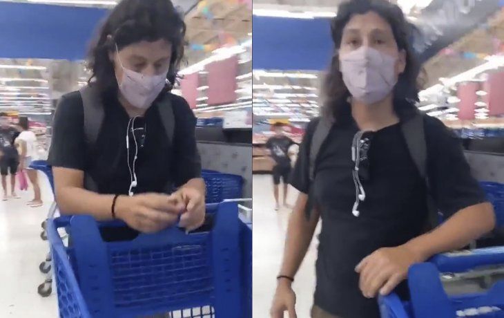 VIDEO: Un hombre manoseó a una chica en un súper y la hermana lo enfrentó
