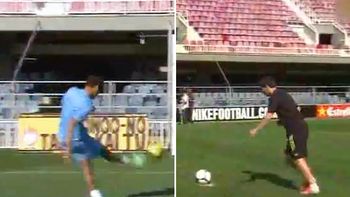 messi y neymar, en un desafio de punteria: ¿quien gano? messi y neymar, en un desafio de punteria: ¿quien gano?