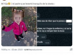 Le puso ropa de River a su hija y recibió agresivas amenazas de su ex pareja