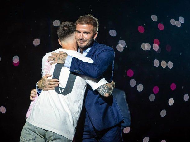 Lionel Messi y David Beckham