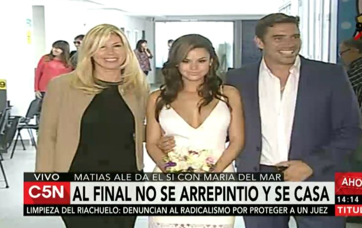 Se casó el gran seductor: Matías Alé con su novia María del Mar