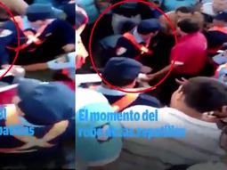 El momento en que le roban las zapatillas a Emanuel Balbo El momento en que le roban las zapatillas a Emanuel Balbo