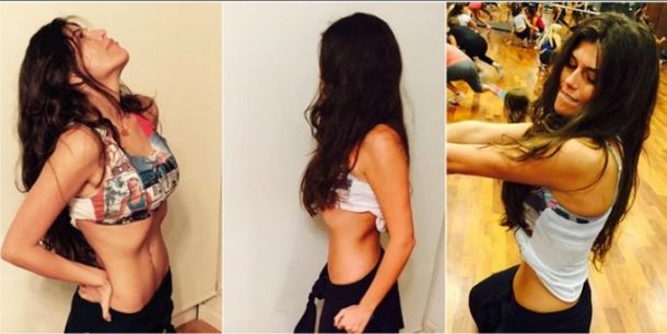 Polémica por fotos de Loly Antoniale entrenando