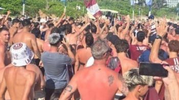 locura granate en rio de janeiro: los hinchas de lanus coparon los playas de brasil locura granate en rio de janeiro: los hinchas de lanus coparon los playas de brasil