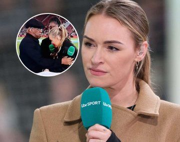 Desmayo en vivo: una periodista se desplomó durante la previa de un amistoso