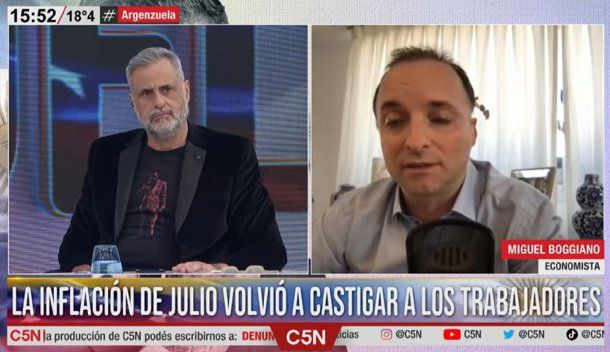 Miguel Boggiano le dijo a Jorge Rial que si levantan el cepo la gente vendería sus dólares