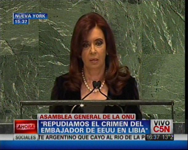 Ante la ONU, CFK renueva los reclamos por la paz y Malvinas