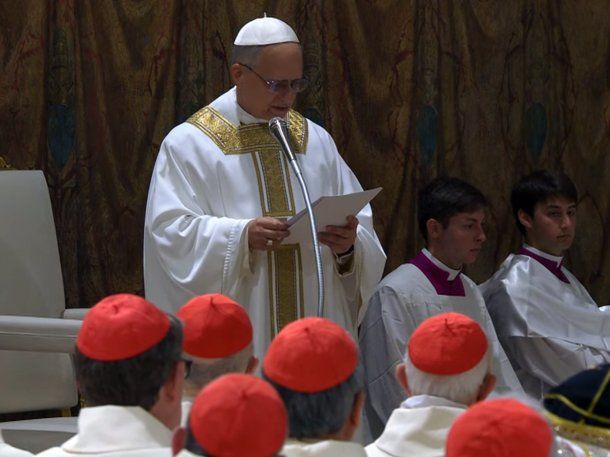 Así fue la primera misa del papa León XIV