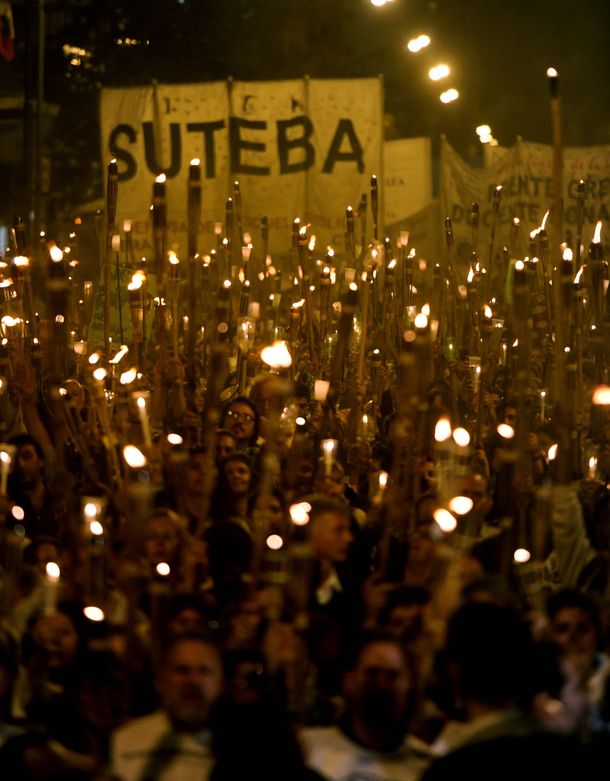 Baradel condicionó el paro a una reapertura de la paritaria