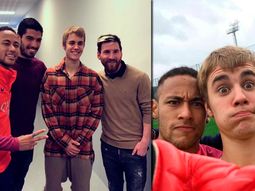 El encuentro de Justin Bieber y Lionel Messi.