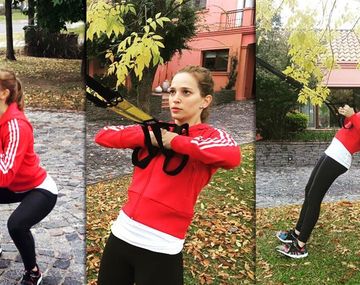 Luisana Lopilato hace gym