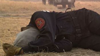 Así quedó una bombero de la Provincia de Buenos Aires Así quedó una bombero de la Provincia de Buenos Aires