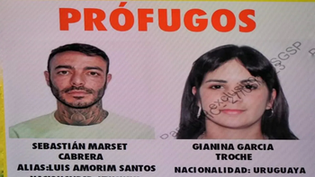 El afiche de búsqueda de Sebastián Marset y su esposa. El afiche de búsqueda de Sebastián Marset y su esposa.