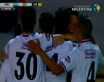 Con este gol de Román Martínez