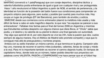 ¿nace un nuevo analista?: un referente de velez opino sobre martino y simeone ¿nace un nuevo analista?: un referente de velez opino sobre martino y simeone