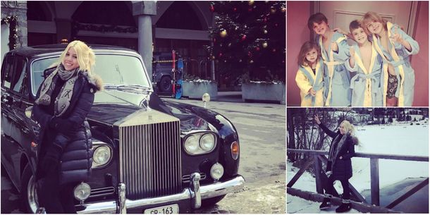 Wanda y sus hijos en Suiza