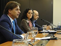 Azucena Arbeleche y el presidente Luis Lacalle Pou. Azucena Arbeleche y el presidente Luis Lacalle Pou.