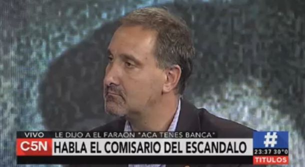 El ex comisario del audio con El Faraón, en C5N: Es solo un vecino