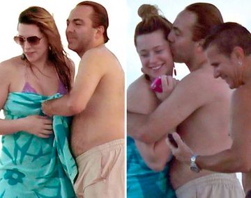 Cristian Castro no tuvo pudor en lucir su pancita en la playa