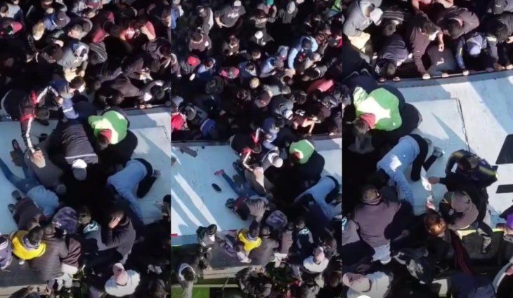 Volcó un camión con alimentos en Campana y lo saquearon