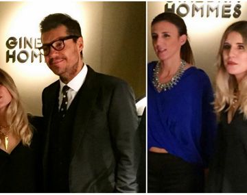 Tinelli en la presentación de una nueva colección de su hija Micaela