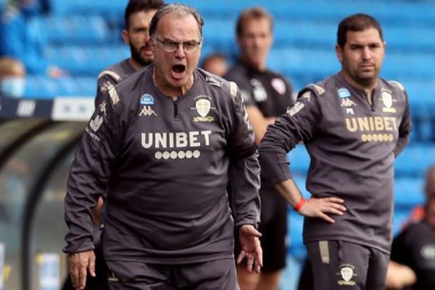 El festejo de Marcelo Bielsa después de ascender a la Premier League