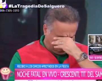 Crescenti se quebró en TV por Time Warp