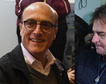 Daniel Martínez y&nbsp;Luis Lacalle Pou&nbsp;