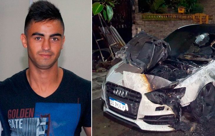 Así quedó el auto de Pity Martínez