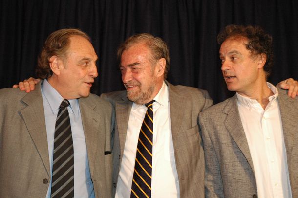 Carlos Heller junto con Aníbal Ibarra y Miguel Bonaso.