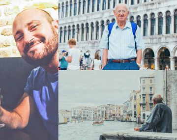 Abuelo y nieto comparten la afición por los viajes